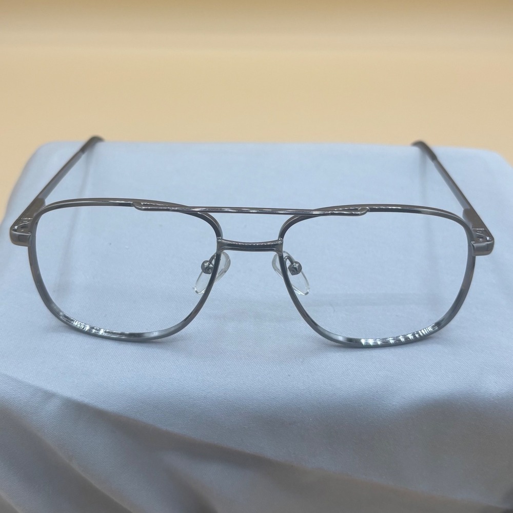 AOSafety EX550 Aviator Glasses Mens 58-18 Gunmetal Excellent Industrial-Chic